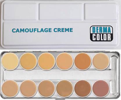 Bingeable Derma Color 12 Shades High Pigmented Foundation Cum Concealer Base Palette SPF 30 112 g