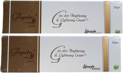 glopetra Cream For Skin Whitening and Skin brightening ( Pack of 220g )