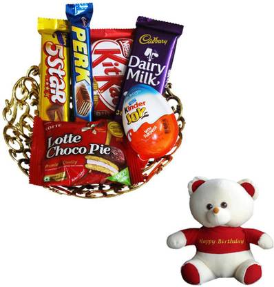Cadbury Gift For Your Loved With Birthday Teddy | Birthday Gift Hamper | Birthday Surprise | Birthday Gift Combo