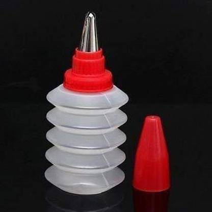 Modinity 2 Pcs Cookie Cake Decorating Icing Bottle Set Metal Nozzle Cake Icing Bottles Piping Squeeze Bottle Plastic Star Icing Nozzle