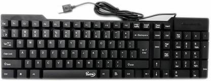 Prolite Majestic Basket Wired USB Standard Multi-device Keyboard Compatible with Desktop, Laptop, Mac