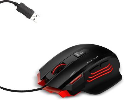 ZEBRONICS Zeb-Groza Wired Ambidextrous Optical  Gaming Mouse