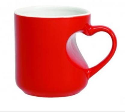 The Modern Gallery Personalised Heart handle magic photo mug red Ceramic Coffee Mug