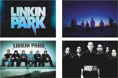 Linkin Park Combo Poster Set of 4 Posters With Gloss Lamination M12 Paper Print