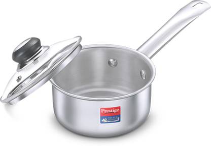 Prestige Tri Ply Sauce Pan 14 cm diameter with Lid 1.1 L capacity