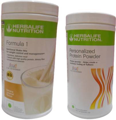 HERBALIFE Formula 1 Shake Mix - Banana Flavor With Personalized Protein Powder 400 Gram Plant-Based Protein