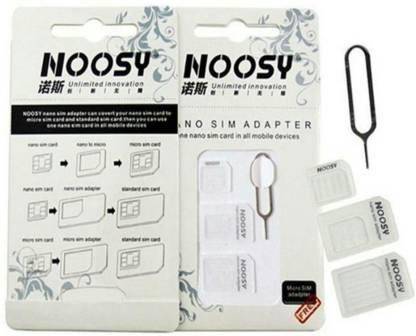 B R MOBILES BR Nano SIM Card Micro SIM Card to Standard Adapter Converter Set for Apple iPhone 6/5/4S/4 / Smasung / HTC / ONEPLUS / Xiaomi / Asus / Meizu / Infocus with Eject Pin Key - Best Quality !! Only with "UVAA STORE" Sim Adapter (TOUGH PC MATERIAL) Sim Adapter