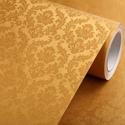 WolTop Vinyl Abstract Gold Wallpaper