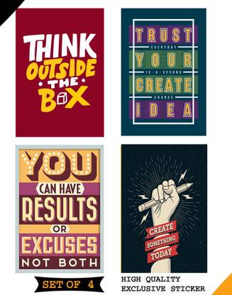 Mr.kalsariya 45 cm students motivation Self Adhesive Sticker