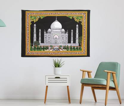 Ravaiyaa - Attitude Is Everything Taj Mahal Printed Mandala Tapestry Art Tapestry