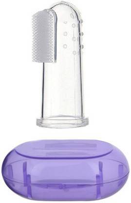 Jagkiran Baby Finger Tooth Brush with Holder (Kids Toothbrush; Non-Toxic odorless Extra Soft Toothbrush Soft Toothbrush