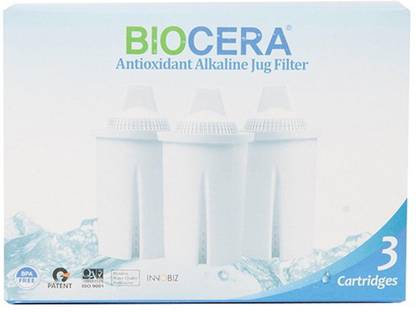 biocera Alkaline Jug Replacement Cartridge (Single Piece) Solid Filter Cartridge