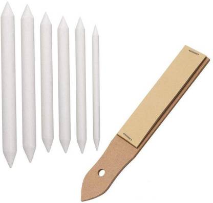 KNAFS Pencil Blending Smudge Stump Stick Tortillon Sketch Art Drawing Pen Sketch Paper Sandpaper Pencil Sharpen Drawing Tool