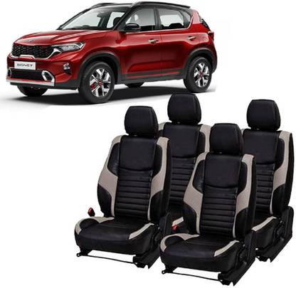 JMDi Leatherette Car Seat Cover For Kia Sonet