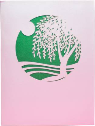 cardpop Willow Tree Scene 3D pop up Greeting Card