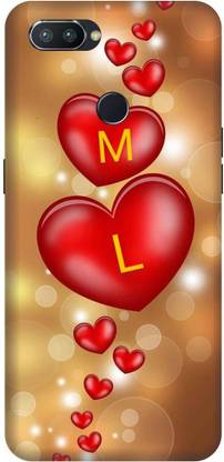 PrintLerry Back Cover for Realme 2 Pro (L-M letter, L-M word, L-M alphabet, L-M name, cases cover