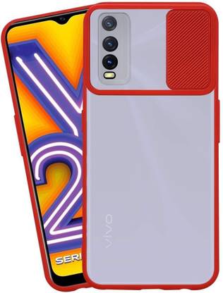 Leyon Back Cover for Vivo Y20, Vivo Y20i, Vovi Y12s, Vivo Y20A, (Hard PC Camera Protection Shutter Case)