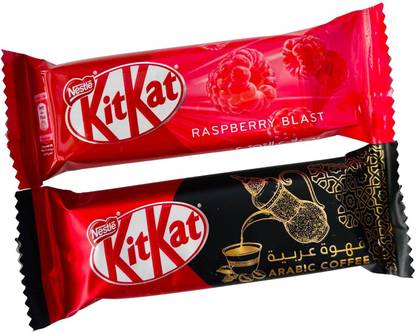 NESTLE KitKat Raspberry Blast & Arabic Coffee Imported 2 x 20g Bars