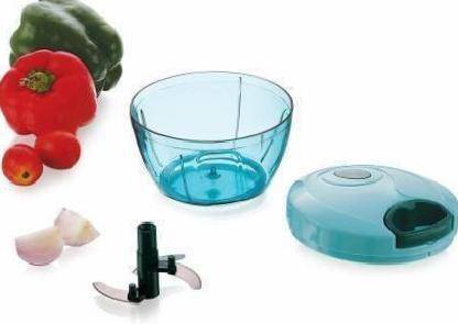 Velish Handy Quick Cutter Vegetable Fruit Nut Onion Chopper Hand Meat Grinder Mixer Food Processor Chopper Vegetable Cutter Slicer Shredder Salad Maker Vegetable & Fruit Chopper (1 unit) Vegetable & Fruit Chopper