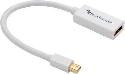 BlueRigger HDMI Cable 0.2 m Mini DisplayPort to Female Adaptor (15cm)