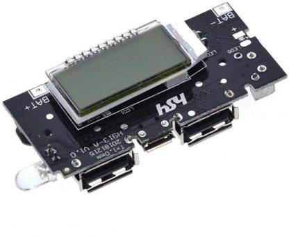 DHRUV-PRO Dual USB 5V 1A 2.1A Power Bank Charging Module Circuit Board with Digital Display Electronic Components Electronic Hobby Kit