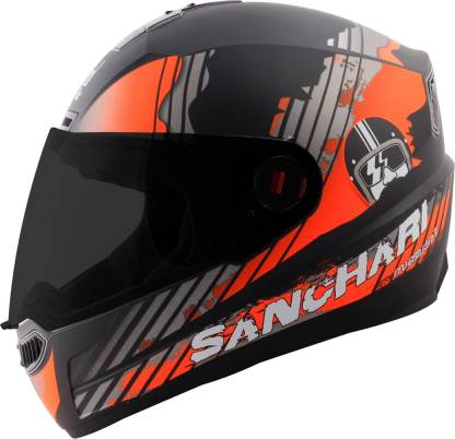Steelbird SBA-1 Sanchari Full Face ISI Certified Helmet Fitted Clear Visor and Extra Visor Motorbike Helmet