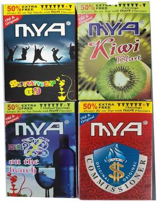 SK Enterprises MYA FLAVOUR Summer 69, KIWI BLAST, X ON THE BEACH, Commissioner Hookah Flavor