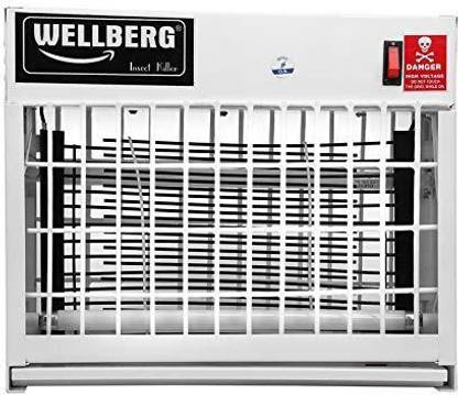 WELLBERG 40W Flying Insect Killer UV Tube Insect Catcher Bug Zapper Repellent Machine with High Voltage Current Rectifier Electric System (Grey)