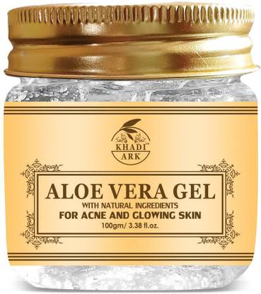 Khadi Ark Aloe Vera Gel for Glowing Skin, Reducing Pimple Marks and Anti Dark Circle