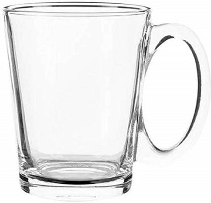 NXTMET Blinkmax Glass Set For Home, Office (300 Ml, Clear), Pack Of 6 Glass Coffee Mug