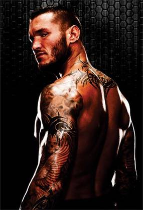 Randy Orton Wall Poster For Home And office Décor Print on 300gsm thickness Paper With Gloss Lamination And Both Side Taping on Poster Back Side (Size 13 Inch X 19 Inch, Rolled) Multiclor Photographic Paper