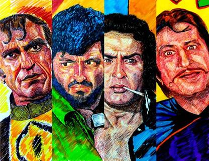 Bollywood Movie Hit Villain Wall Poster For Home And office Décor Print on 300gsm thickness Paper With Gloss Lamination And Both Side Taping on Poster Back Side (Size 13 Inch X 19 Inch, Rolled) Multiclor Photographic Paper