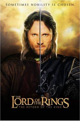 Lord Of The Rings Poster Paper Print