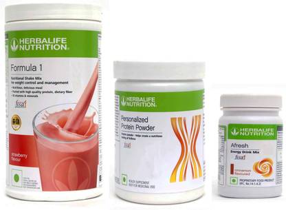 HERBALIFE F1 STRAWBERRY+ PP 200 G+AFRESH CINNAMON FOR Weight Loss Plant-Based Protein
