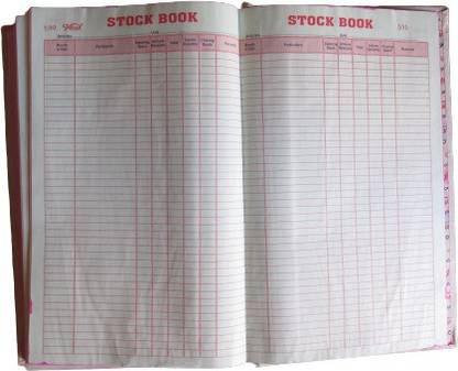 Shyamaraj Stock Register (400 pages) 0-Part Record keeping Book