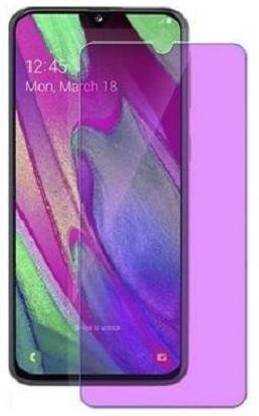 FlipSmartGuard Tempered Glass Guard for SAMSUNG GALAXY A40 anti blue ray tempered glass full screen coverage (except edges), smart screen protector full screen coverage ( except edges) blue light resistant eyes protect film for (anti blue) full screen coverage (except edges) transparent