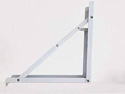GALAXY ENTERPRISE Galaxy Folding Shelf Table Brackets 20 inches, Heavy Duty Max Load 286 lbs (130 kg) Folding Shelf Table Hinge Wall Mounted, Heavy Duty Powder Coated Steel Collapsible Shelf Bracket, (20 inches) 51 cm Shelf Bracket