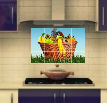 Devil designs 46 cm Fresh fruits basket (55Cm X 86Cm)Devil-DKKWS329 Self Adhesive Sticker