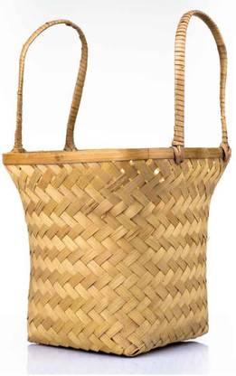 Handikart Bamboo Bamboo Basket rectangular Storage Basket