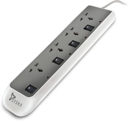 Syska 4 Way power strip 4  Socket Extension Boards