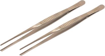 FusionKraft Debakey Vascular Atrauma Forceps, Straight, 2.0mm Tips, 10" (Pack of 2) Tissue Forceps