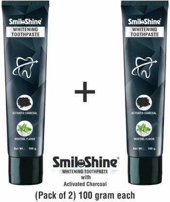 SmiloShine Teeth Whitening Toothpaste with Activated Charcoal Toothpaste