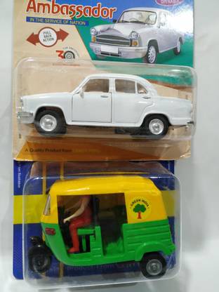 centy AUTO RICKSHAW & AMBASSADOR COMBO PACK OF 2