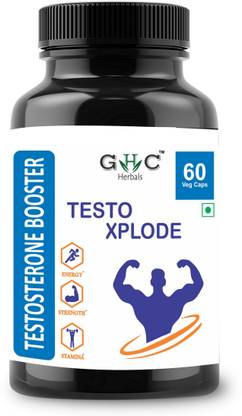 GHC Herbals Testo Xplode | Natural Testosterone Booster 60 Veg Capsules