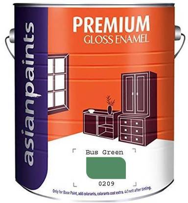 Asian Paints APCOLITE GLOSS ENAMEL BUS GREEN 4 LT BUS GREEN Enamel Wall Paint