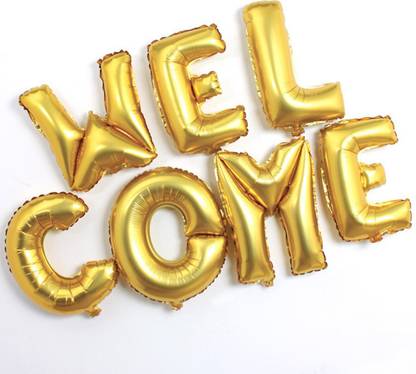 djp Solid WELCOME FOIL BALLOON Balloon