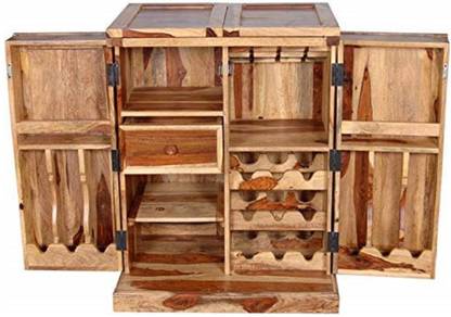 Craftatoz Solid Wood Bar Cabinet