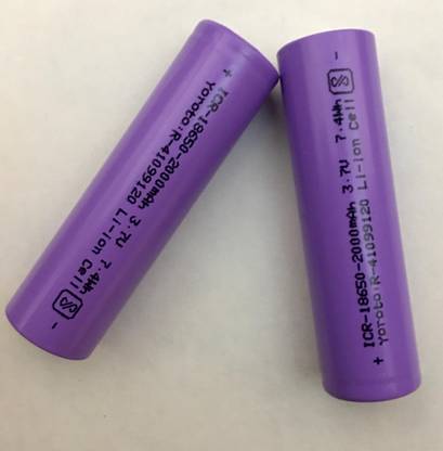 NEWONIX ICR-18650-2000MAH 3.7V 7.4WH LI-ION CELL  Battery