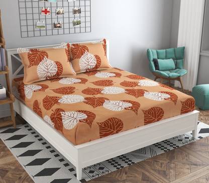 Baffi 240 TC Microfiber Double Printed Flat Bedsheet