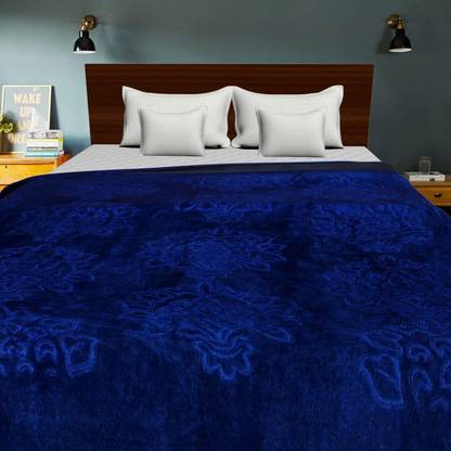 SHOP4 HOME Solid Single Mink Blanket for  Heavy Winter